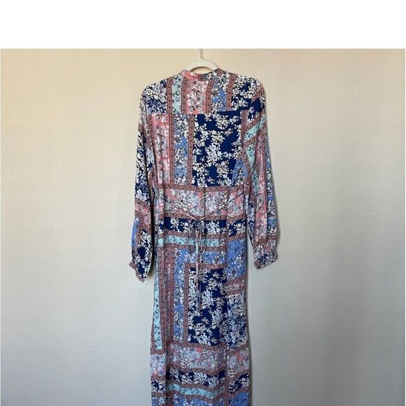ModCloth Bohemian Dream Maxi Dress Blue Mixed Medium - Picture 10 of 16